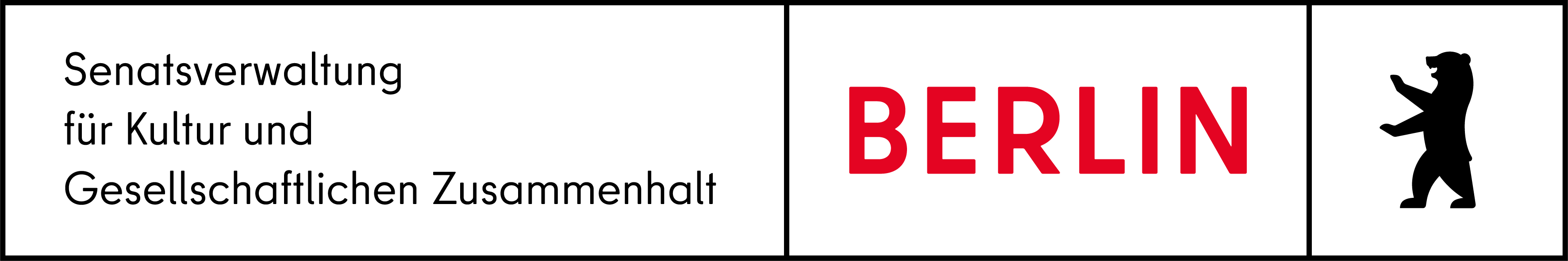 Logo Senatsverwaltung für Kultur und gesellschaftlichen Zusammenhalt